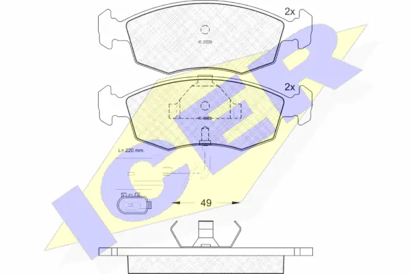 Brake Pad Set, disc brake (180955)