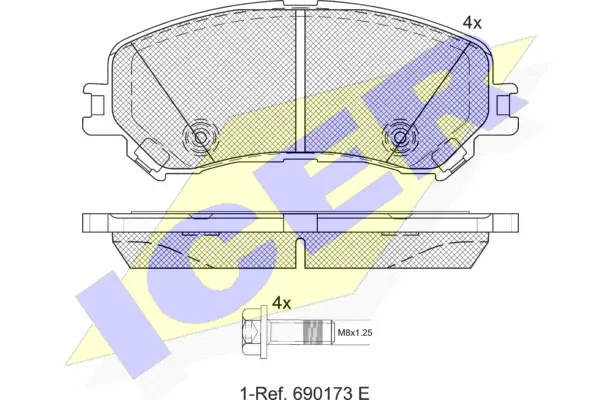 Brake Pad Set, disc brake (182259)