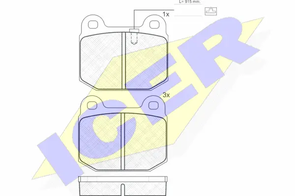 Brake Pad Set, disc brake (180946)