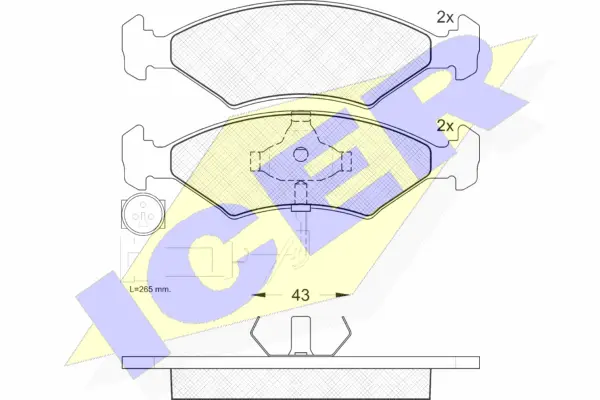 Brake Pad Set, disc brake (180410)