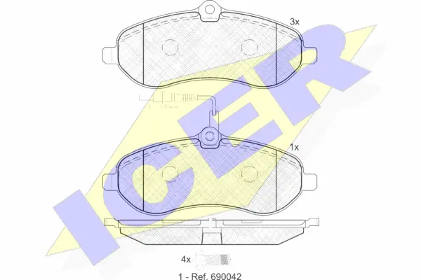 Brake Pad Set, disc brake (141802)