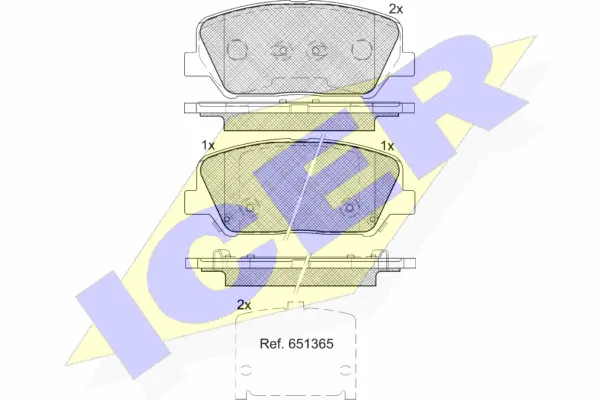Brake Pad Set, disc brake (182090)