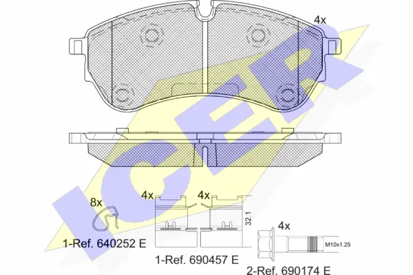 Brake Pad Set, disc brake (142284)