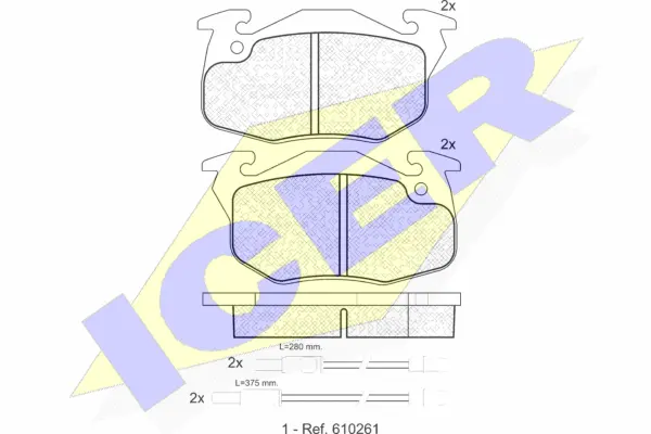 Brake Pad Set, disc brake (180864)