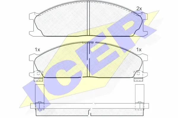 Brake Pad Set, disc brake (140885)