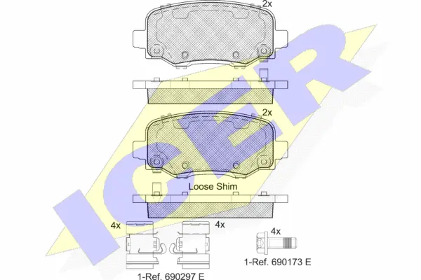 Brake Pad Set, disc brake (182176)