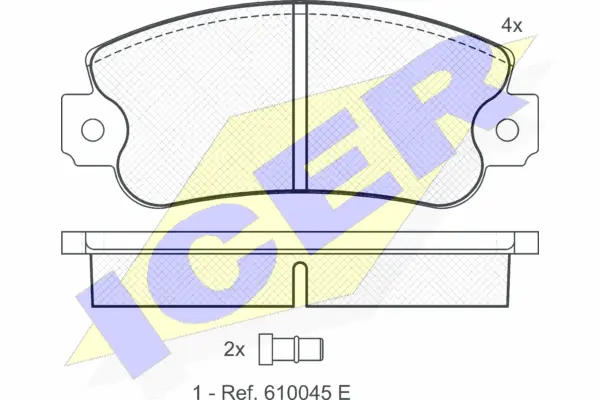 Brake Pad Set, disc brake (180838)