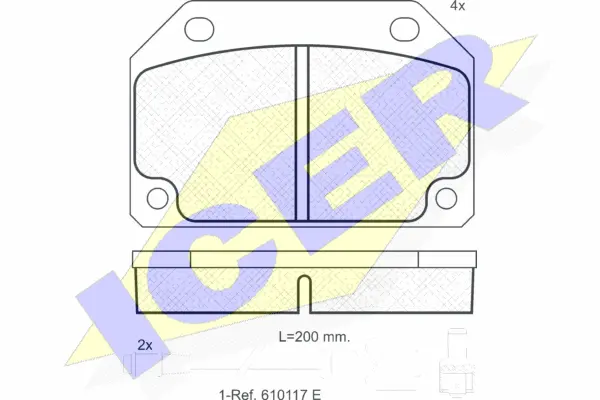 Brake Pad Set, disc brake (180246)