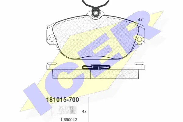 Brake Pad Set, disc brake (181015-700)