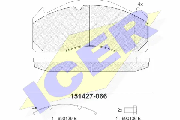 Brake Pad Set, disc brake (151427)