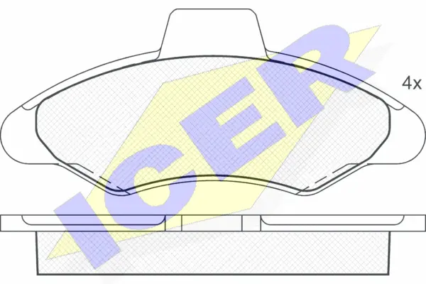 Brake Pad Set, disc brake (180790)