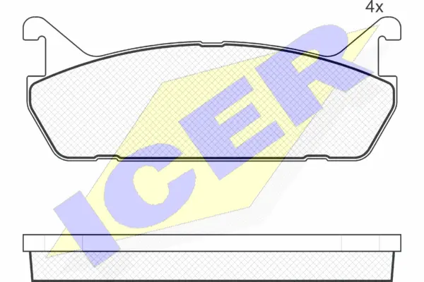 Brake Pad Set, disc brake (181186)