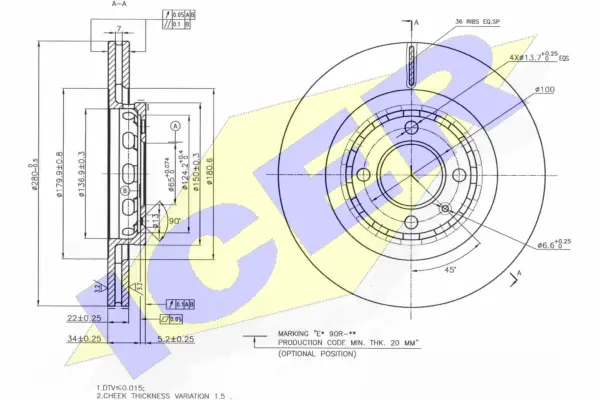 Brake Disc (78BD5307-2)