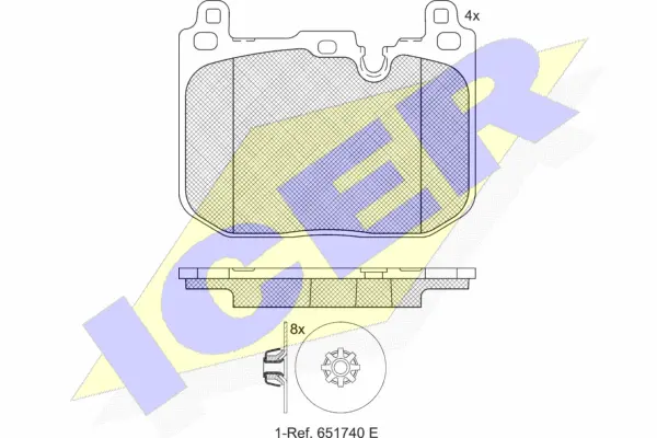 Brake Pad Set, disc brake (182247)