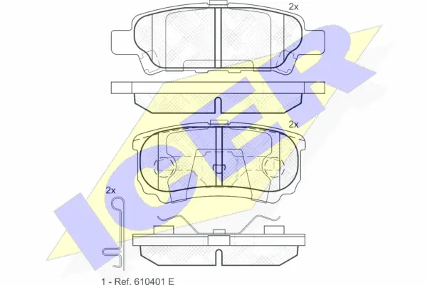 Brake Pad Set, disc brake (181746)