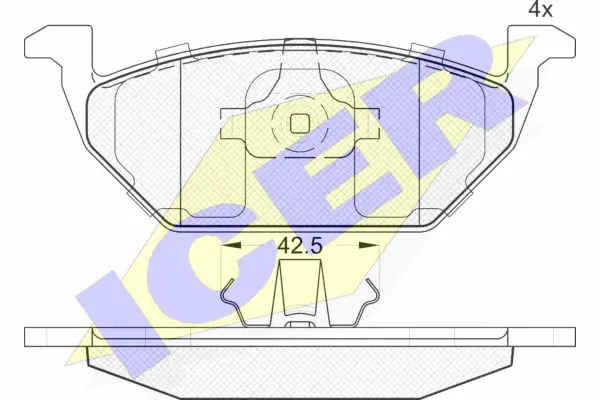 Brake Pad Set, disc brake (181184)