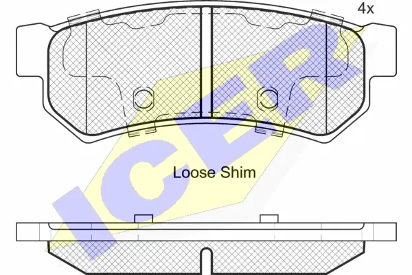 Brake Pad Set, disc brake (182058)