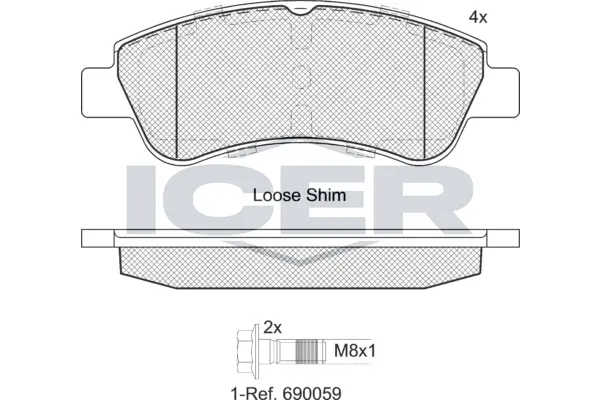 Brake Pad Set, disc brake (181388-402)