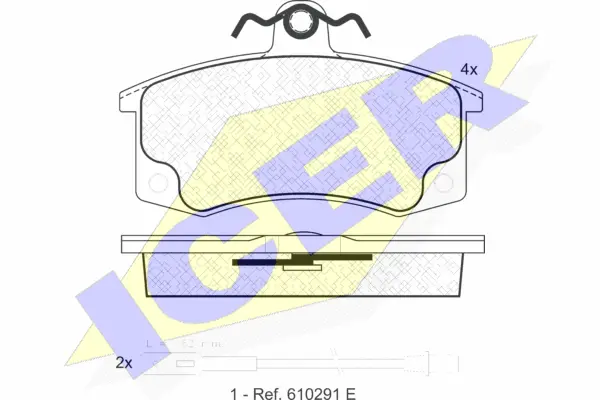 Brake Pad Set, disc brake (181308)