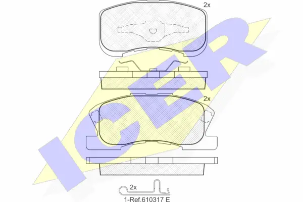 Brake Pad Set, disc brake (181342)