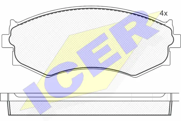 Brake Pad Set, disc brake (180985)