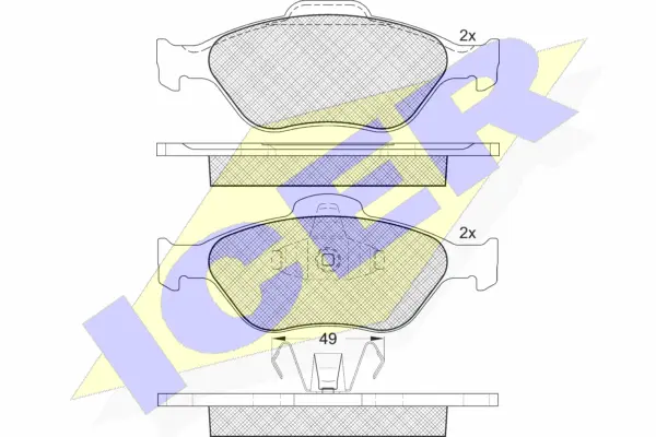 Brake Pad Set, disc brake (181343)