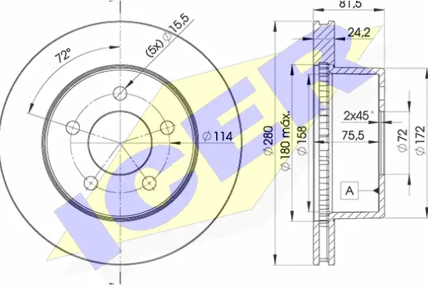 Brake Disc (78BD5115-1)