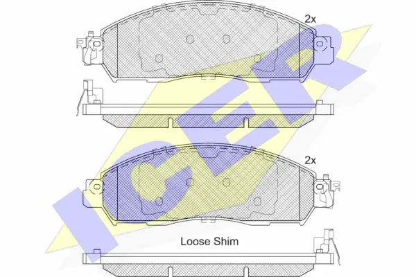 Brake Pad Set, disc brake (182249-203)