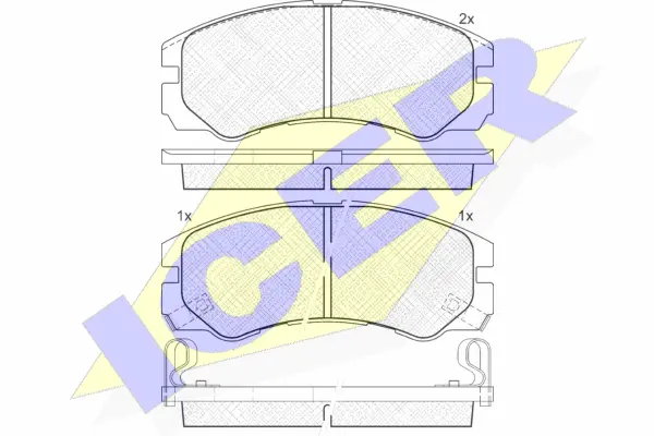Brake Pad Set, disc brake (140990)