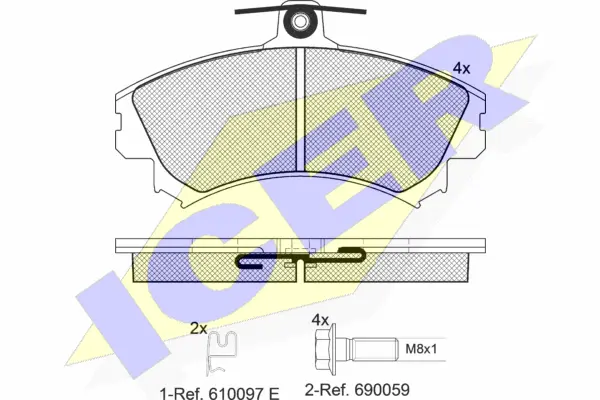 Brake Pad Set, disc brake (181118-700)
