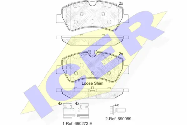 Brake Pad Set, disc brake (142116)