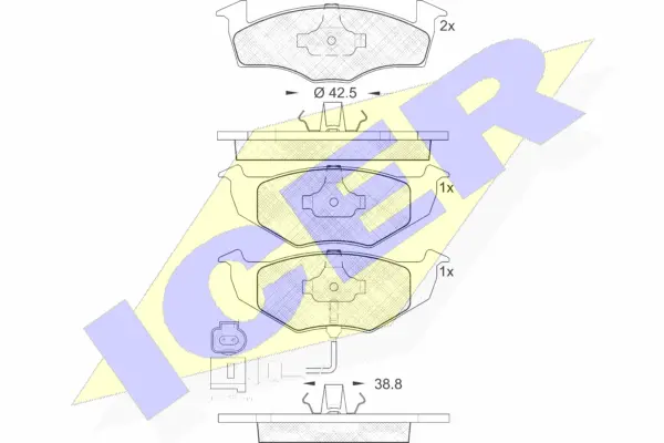 Brake Pad Set, disc brake (181590)