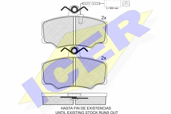 Brake Pad Set, disc brake (180945)