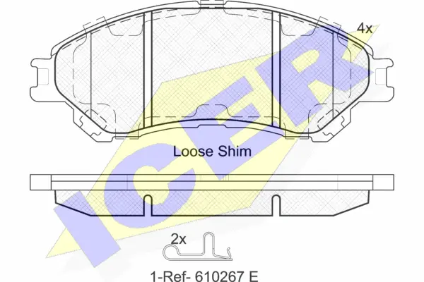 Brake Pad Set, disc brake (182175)