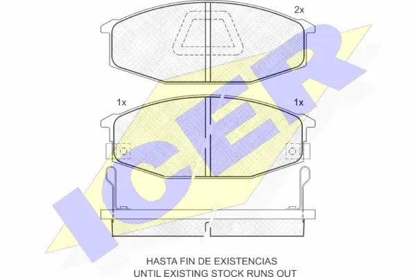 Brake Pad Set, disc brake (140443)