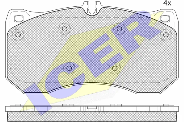 Brake Pad Set, disc brake (182185)