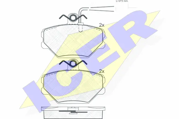Brake Pad Set, disc brake (180928)