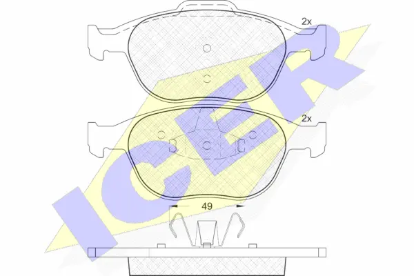 Brake Pad Set, disc brake (181537)
