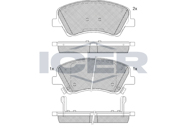 Brake Pad Set, disc brake (182298-207)