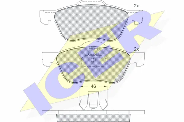 Brake Pad Set, disc brake (181528)