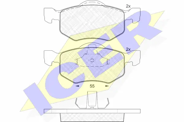 Brake Pad Set, disc brake (181532)