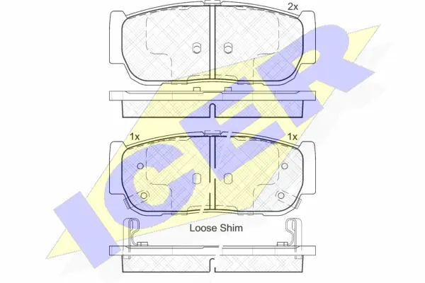 Brake Pad Set, disc brake (182151)