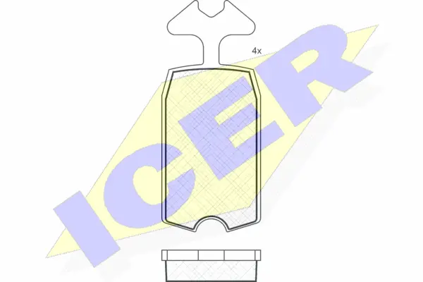 Brake Pad Set, disc brake (180090)