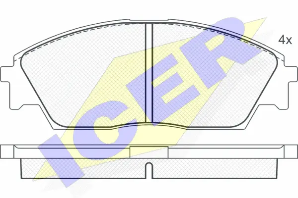 Brake Pad Set, disc brake (180754)