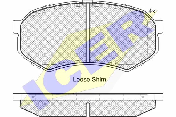 Brake Pad Set, disc brake (182182)