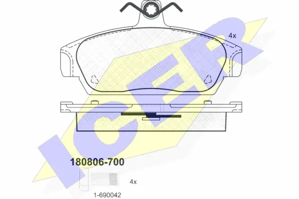 Brake Pad Set, disc brake (180806-700)