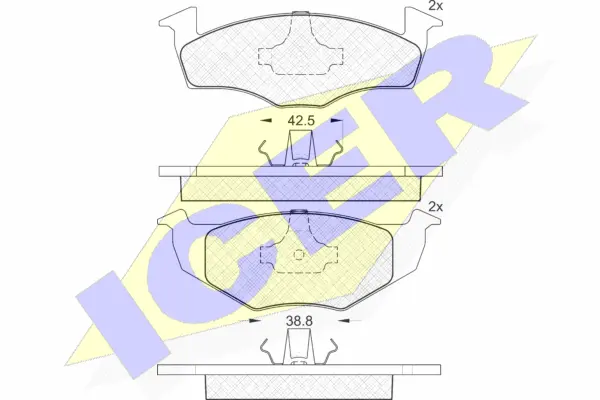 Brake Pad Set, disc brake (181130)