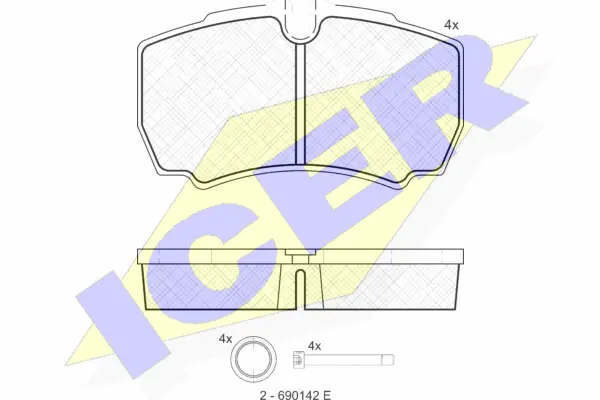 Brake Pad Set, disc brake (151640)