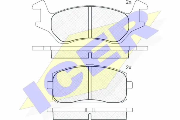 Brake Pad Set, disc brake (180294)