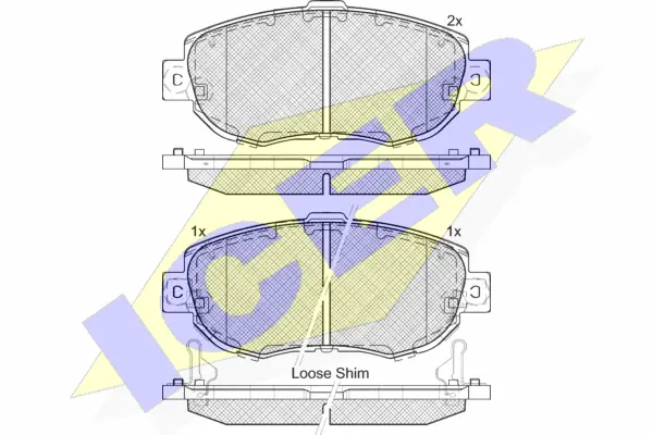 Brake Pad Set, disc brake (182203)